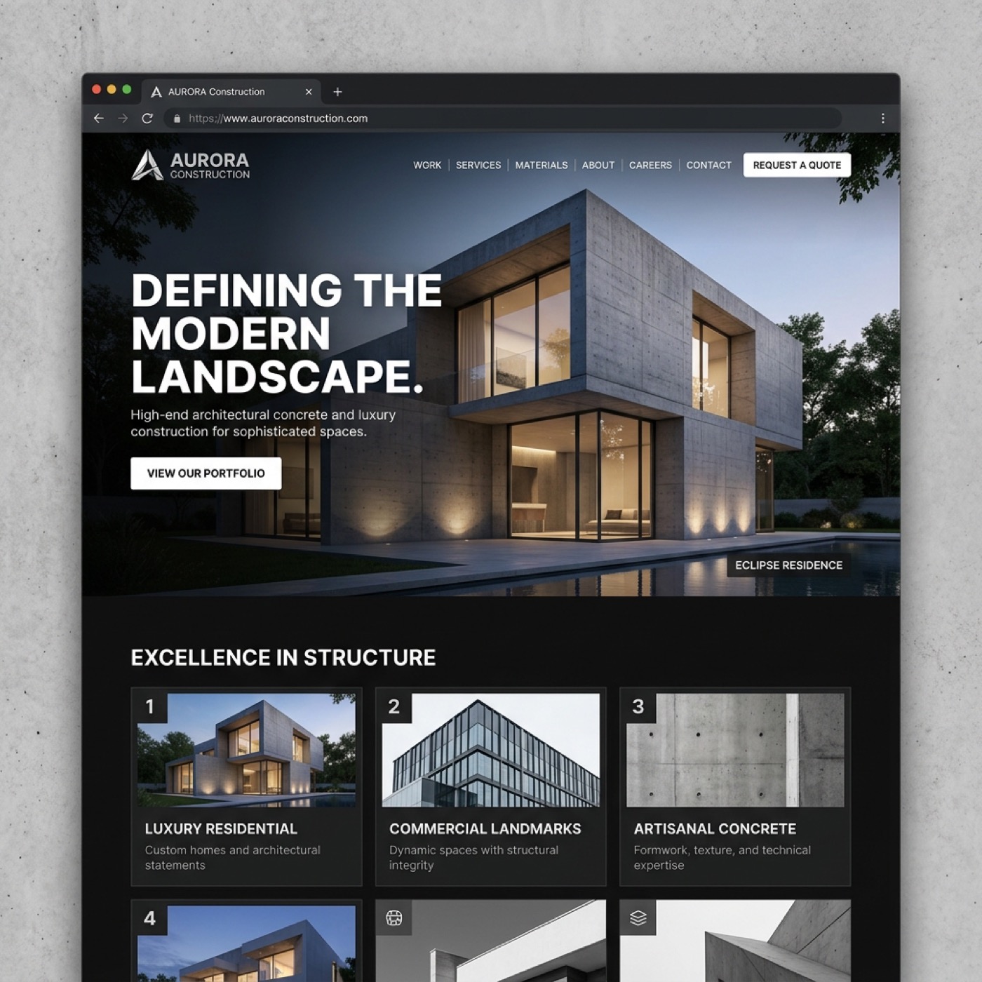 Tufang Construction mockup